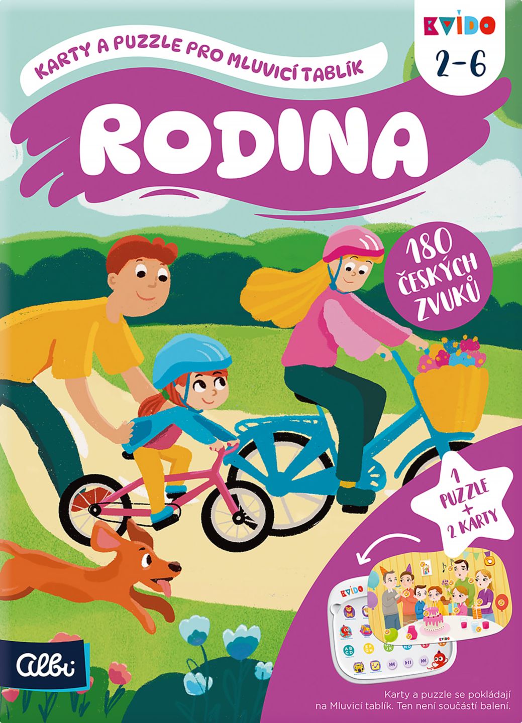 Albi Karty a puzzle pro mluvící
tablík - Rodina