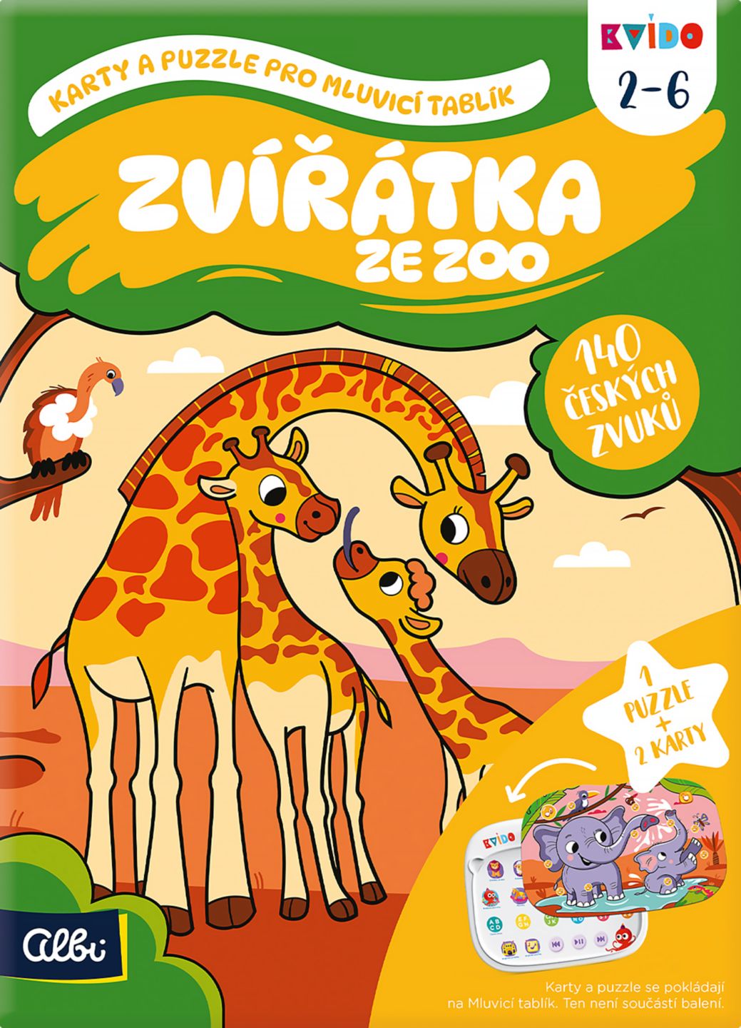 Albi Karty a puzzle pro mluvící
tablík - Zvířátka ze ZOO