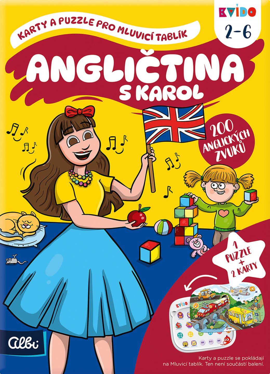 Albi Karty a puzzle pro mluvící
tablík - Angličtina s Karol