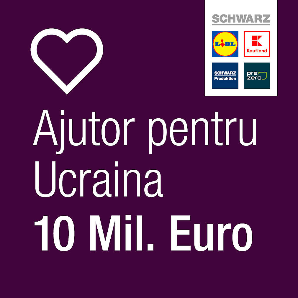 Ajutor rapid pentru Ucraina: Grupul Schwarz donează bunuri în valoare de 10 milioane de euro