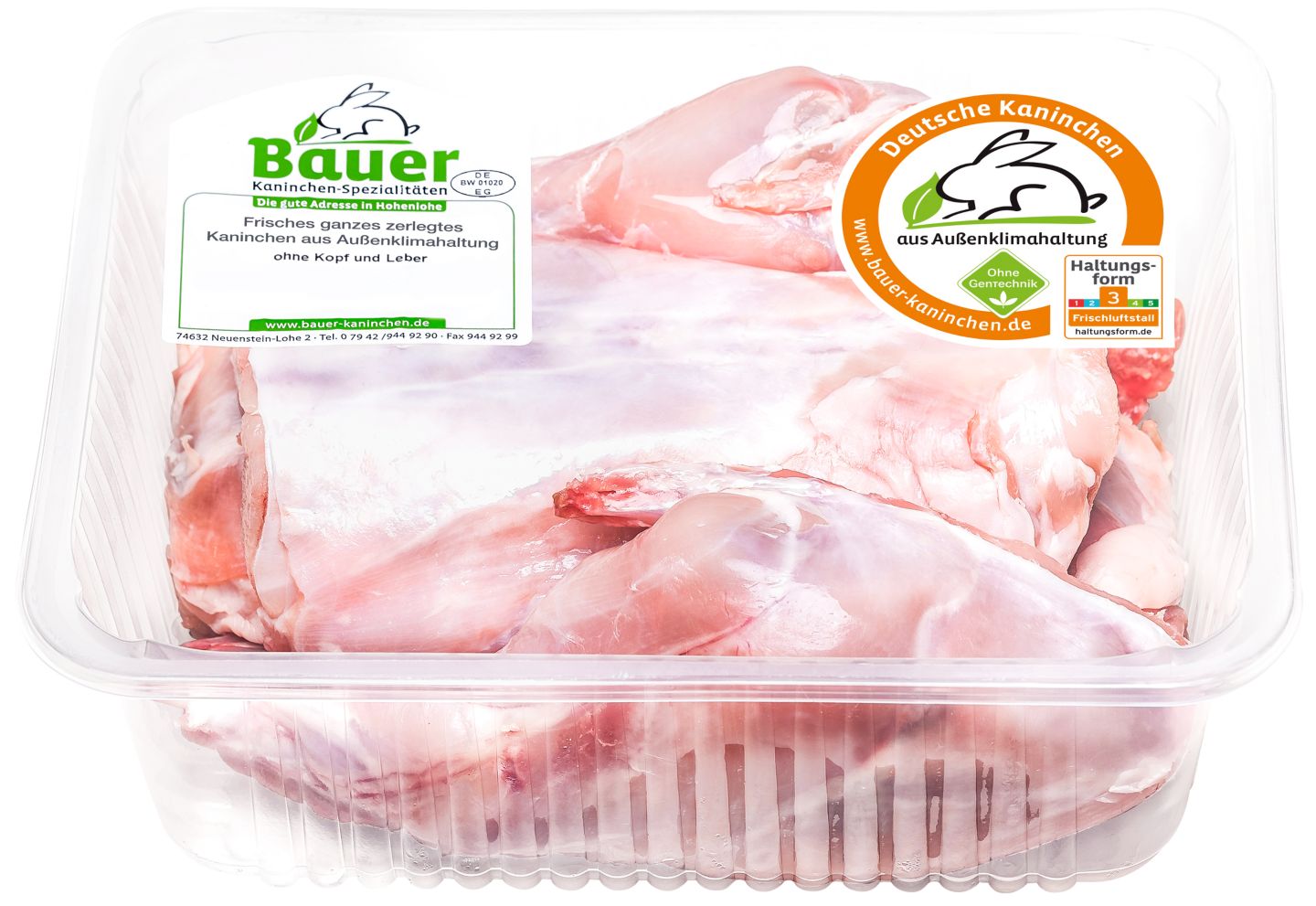 BAUER Ganzes zerlegtes Kaninchen