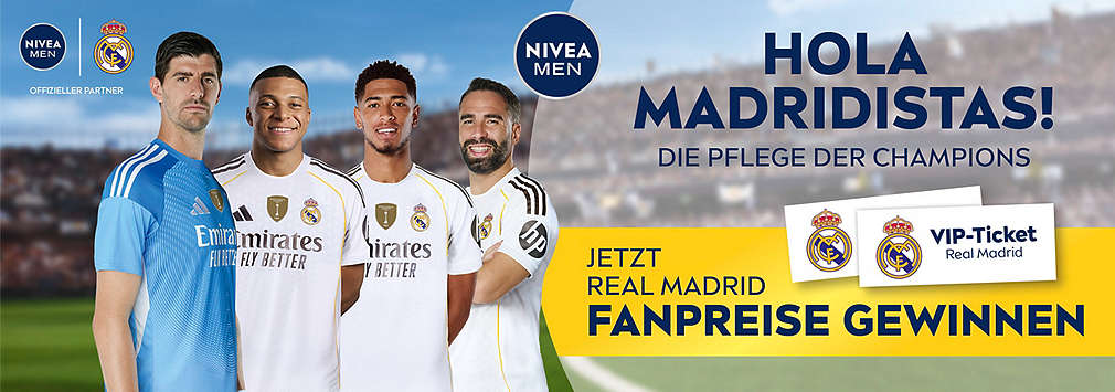 Abbildung: NIVEA MEN und REAL MARDIRD Spieler