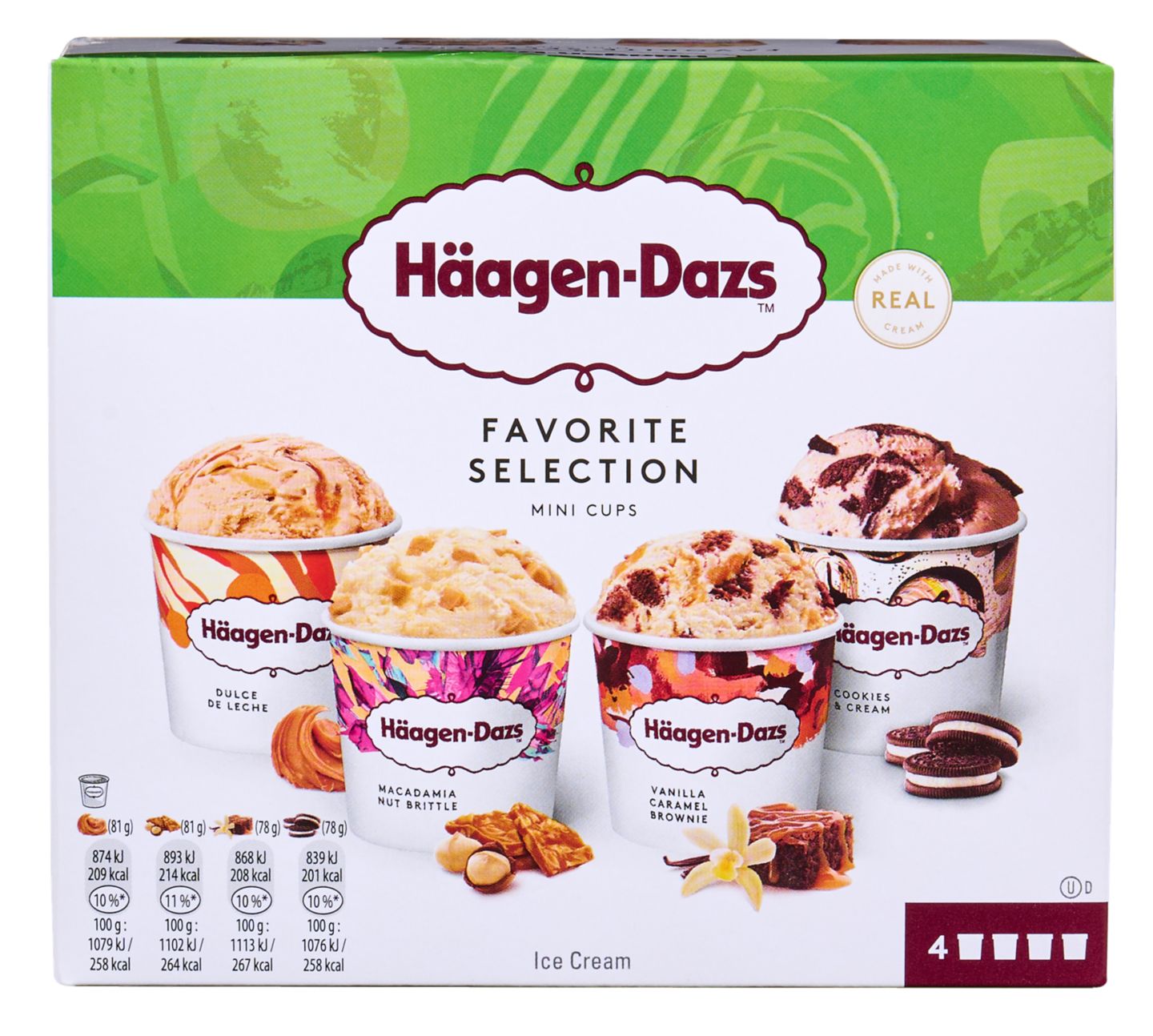 Изображение на Häagen Dazs Сладолед
различни вкусове