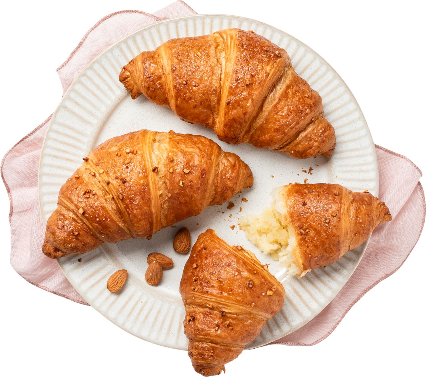 Máslový croissant s mandlovou
náplní