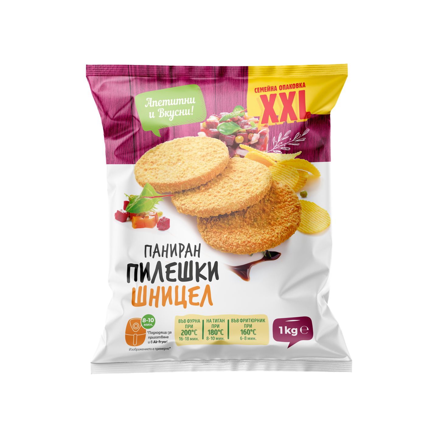 Изображение на Сами-М Пилешки шницели панирани
замразени