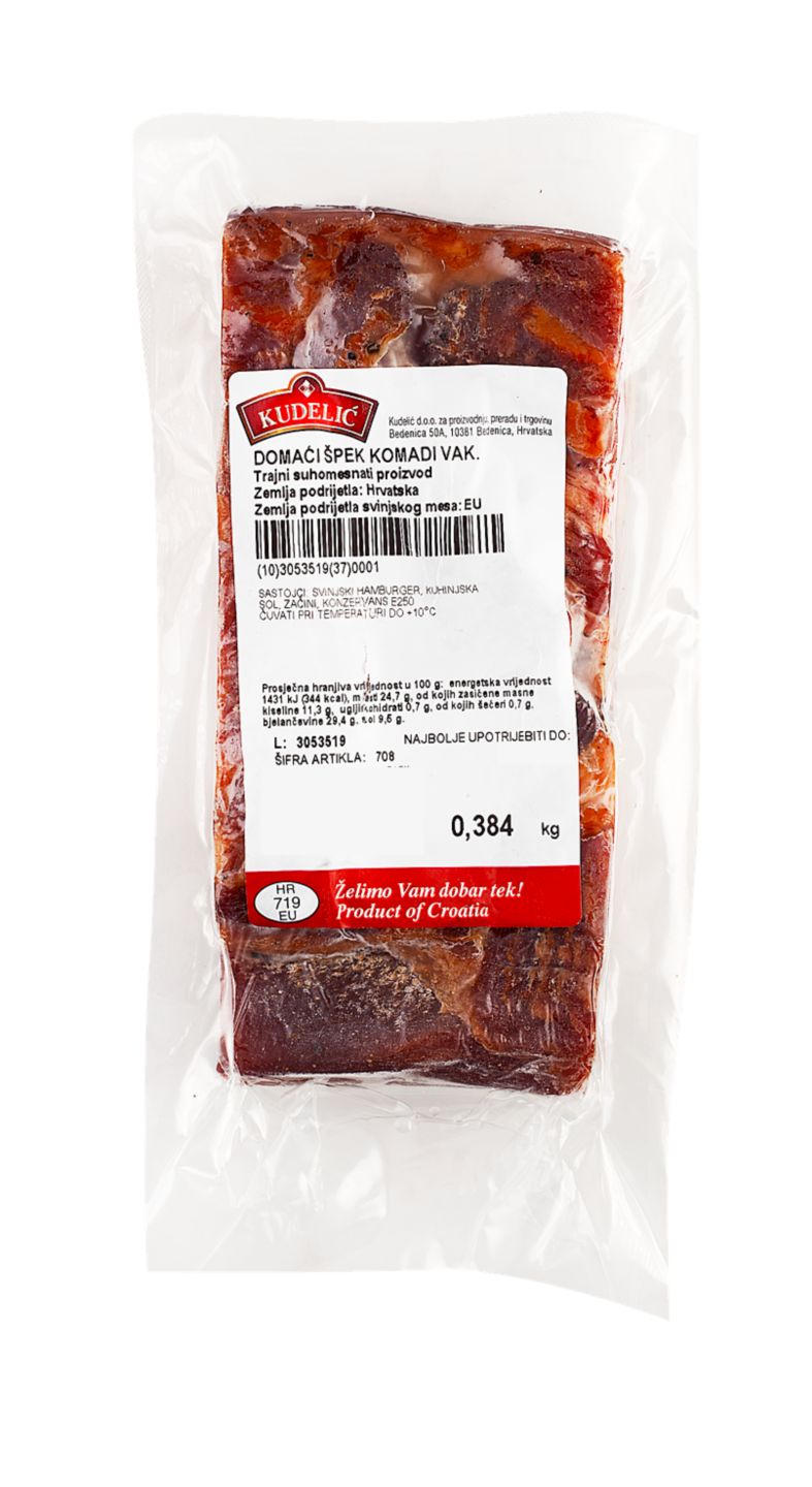 Kudelić Domaći špek
MPC 2.5.2025=15,99€