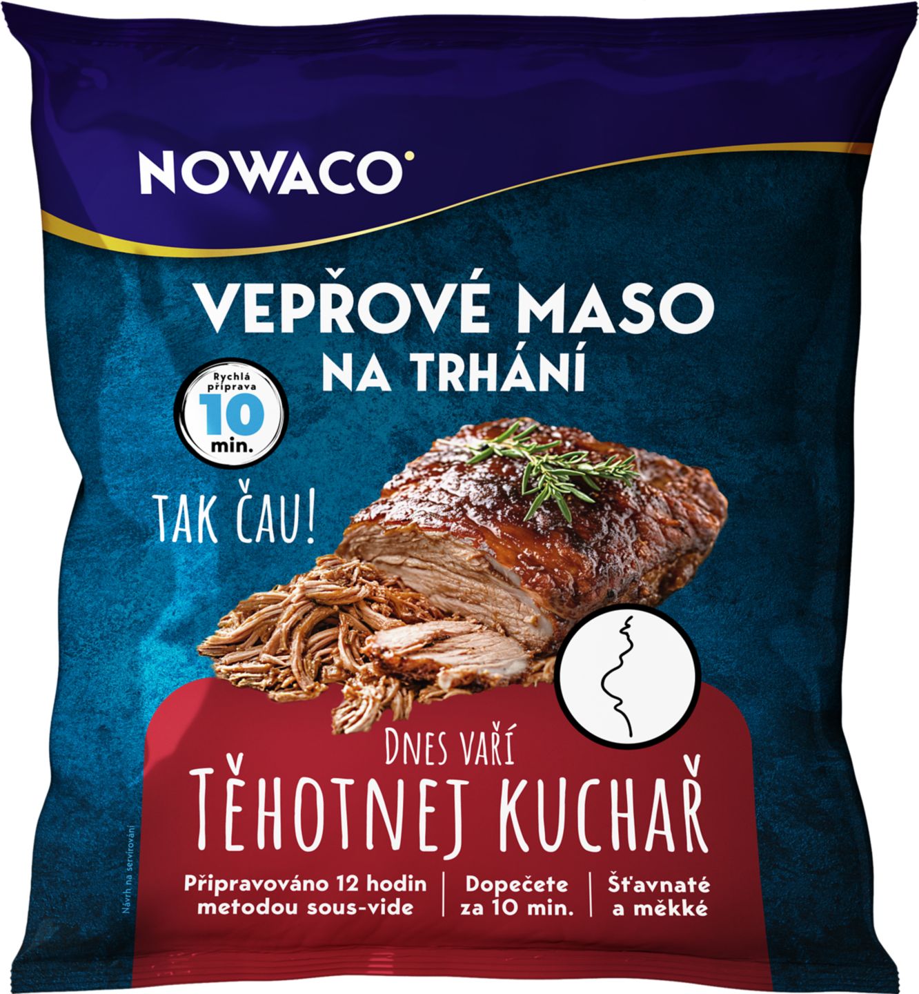 Bravčové mäso na trhanie sous vide
cca 550 g