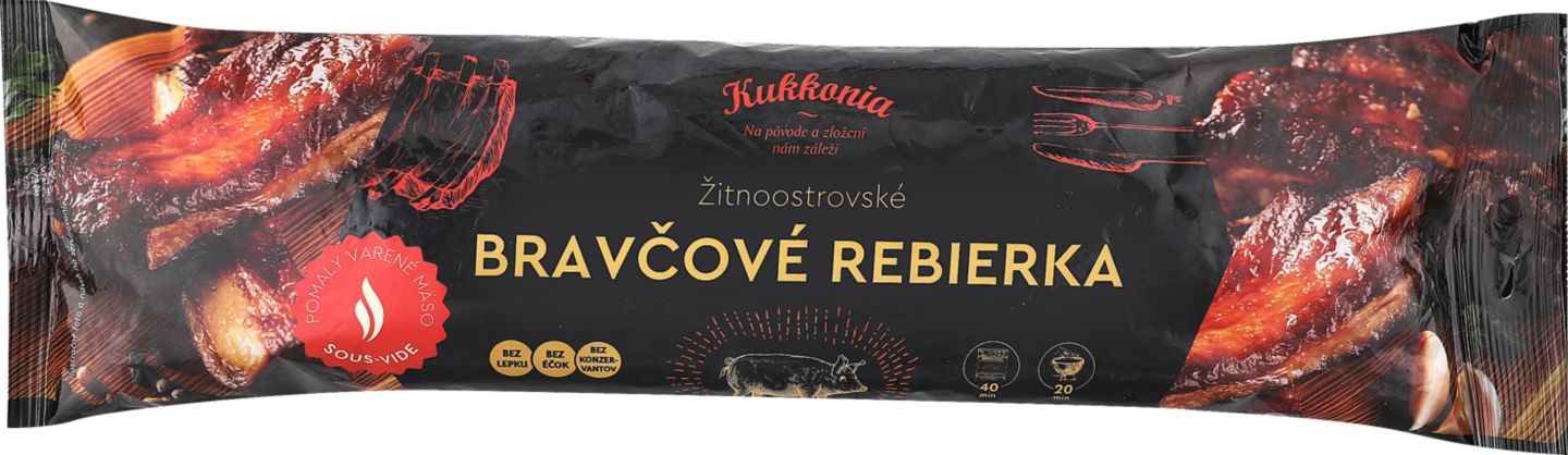 Bravčové rebierko Sous vide
cena za 100 g