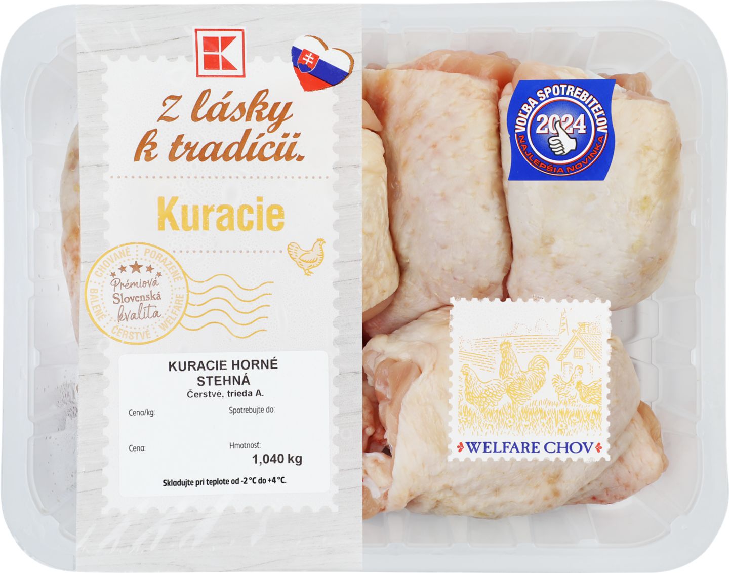 ZLT Kur. Horné stehná cca 700 g