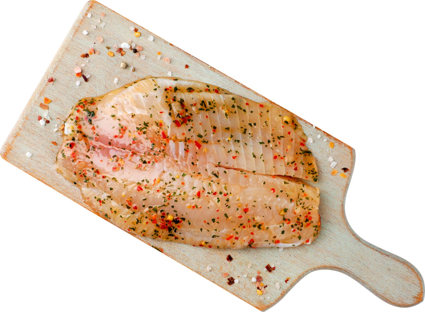 Tilápie nilská filet (Oreochromis niloticus)
v bylinkové marinádě