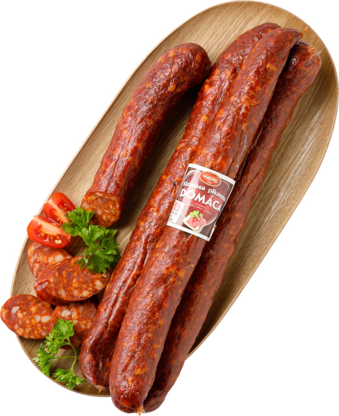 Vijofel Pikantní klobása uzená
na bukovém dříví