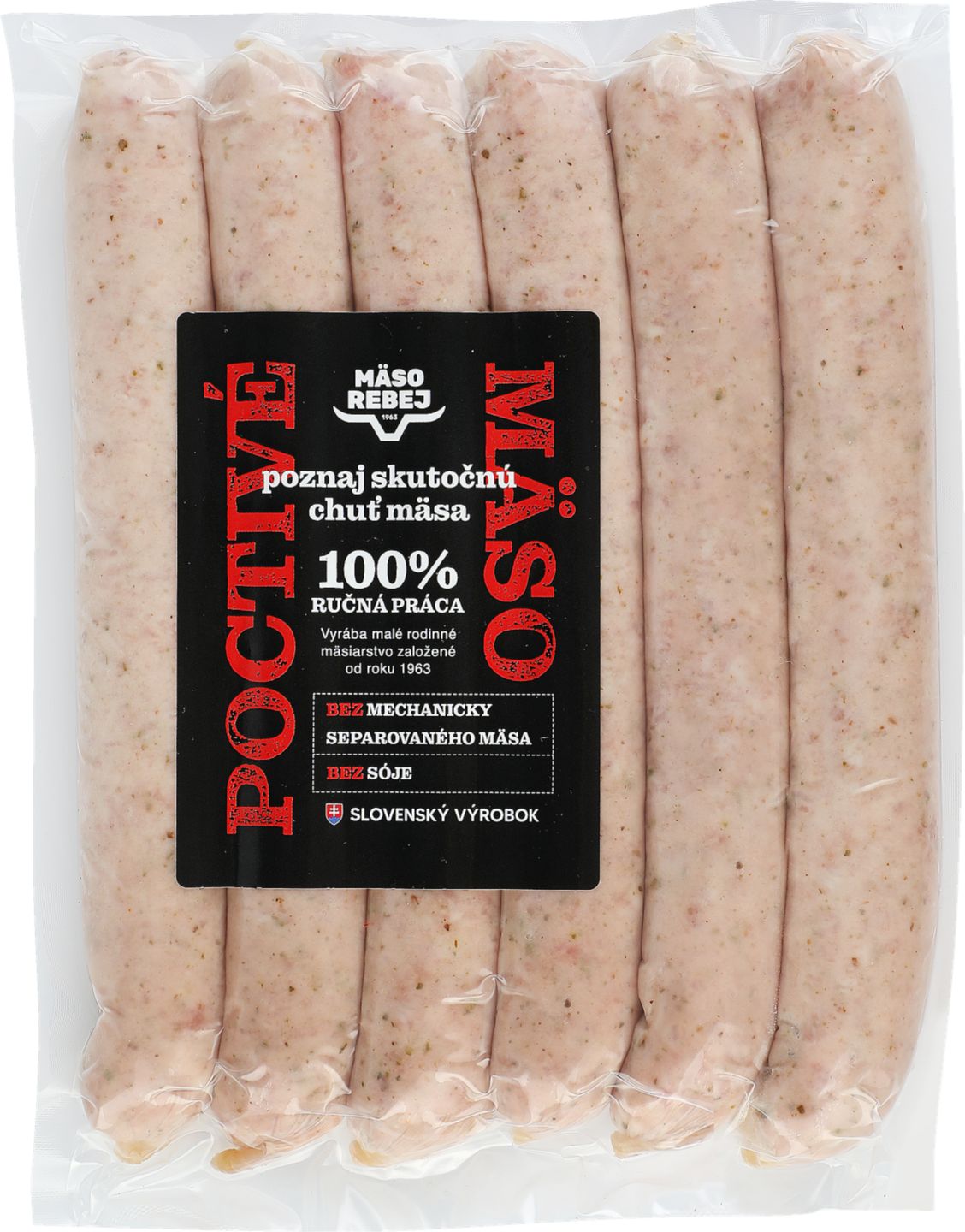 MÄSO REBEJ Bylinková klobása na gril
