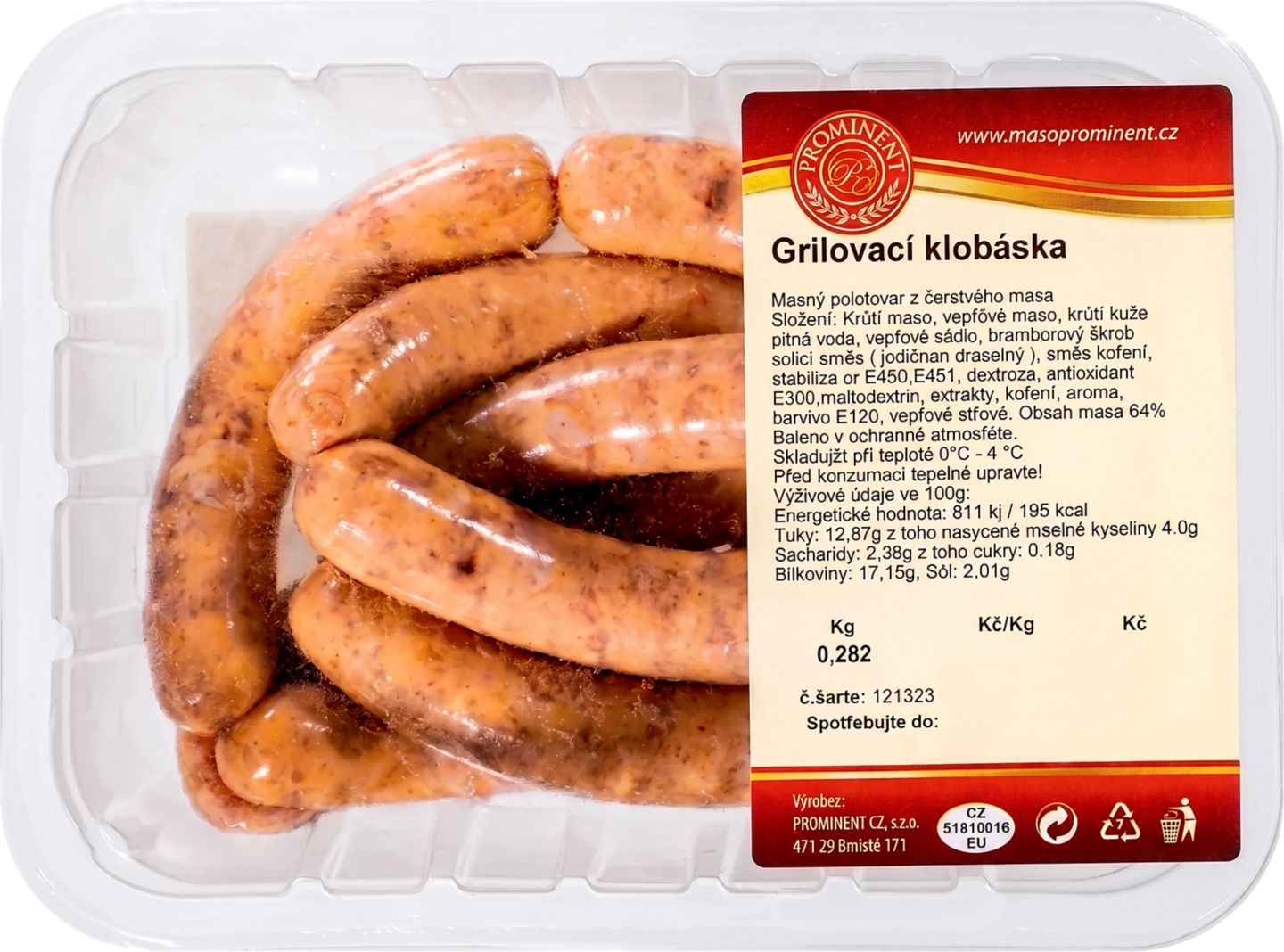 PROMINENT Grilovací klobáska