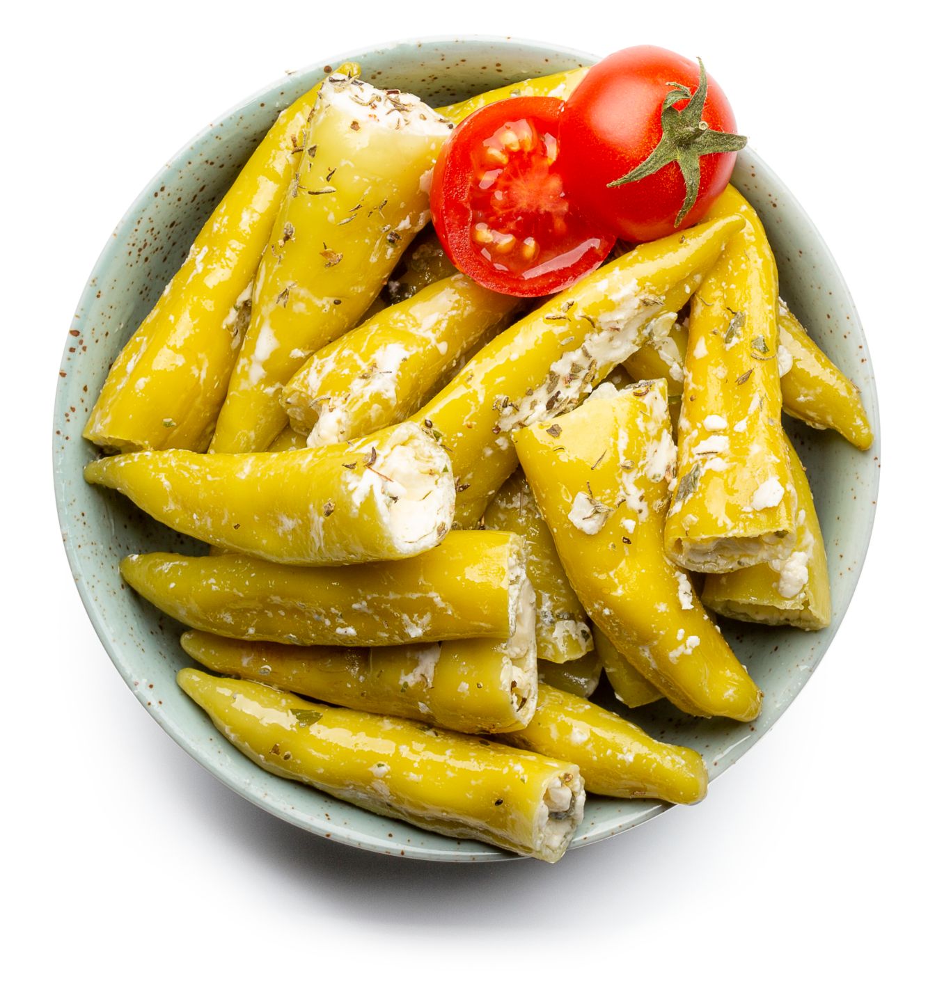 Изображение на Зелени чушки от свежата витрина