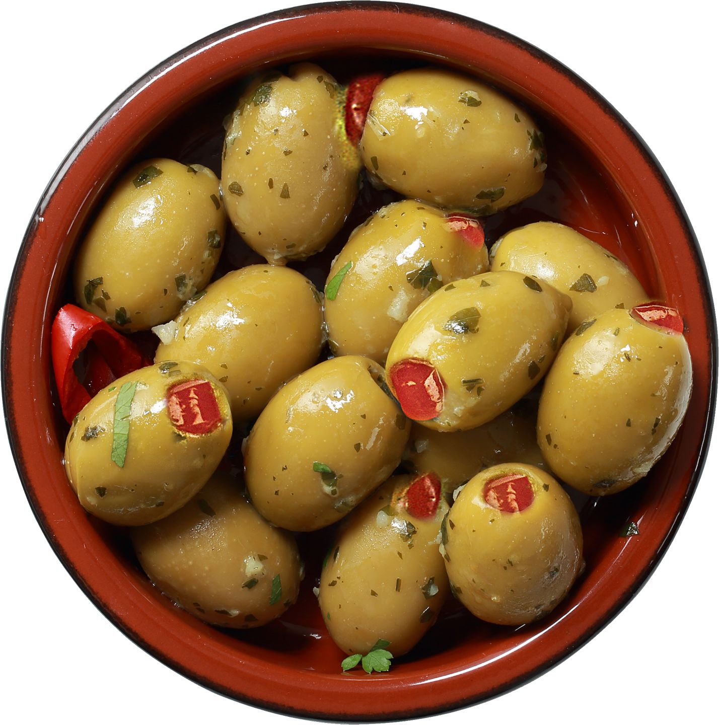 Perla Zelené olivy
s paprikovou pastou