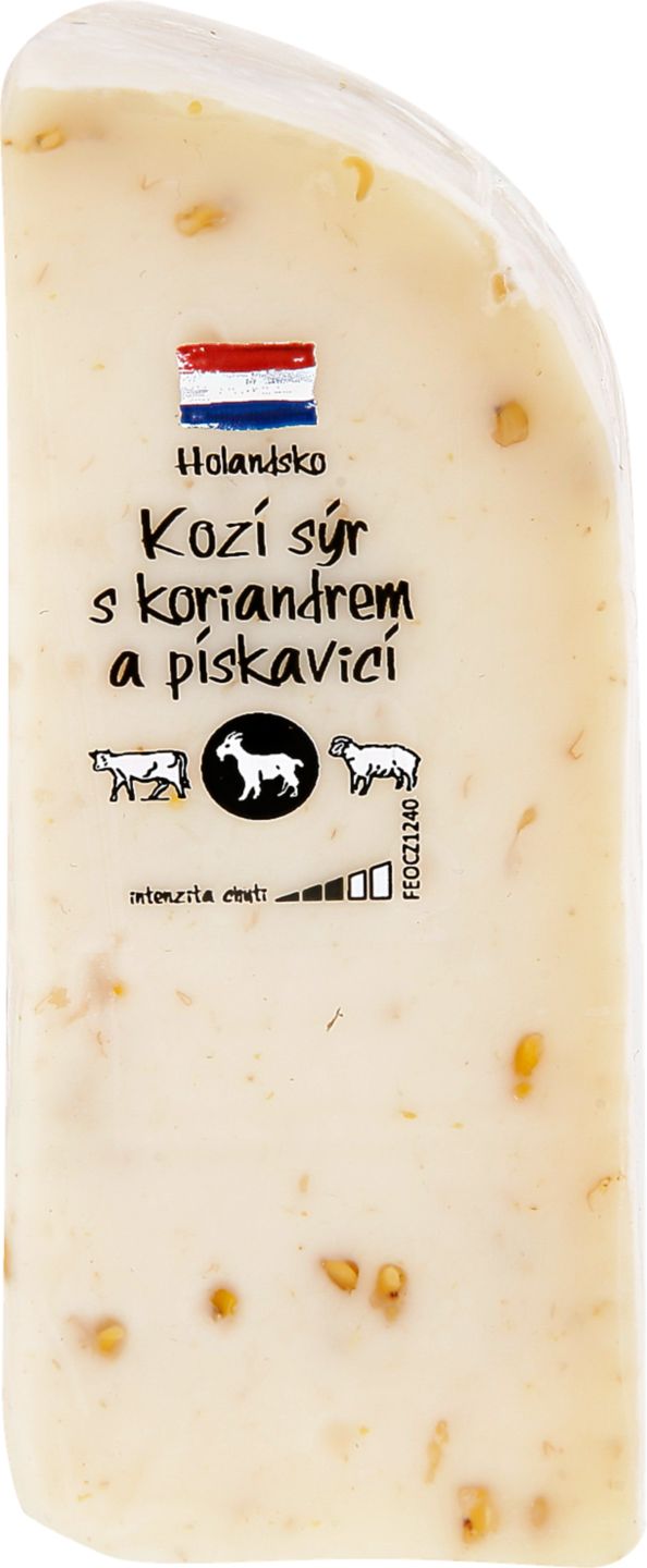 Kozí Gouda s koriandrem
polotvrdý sýr