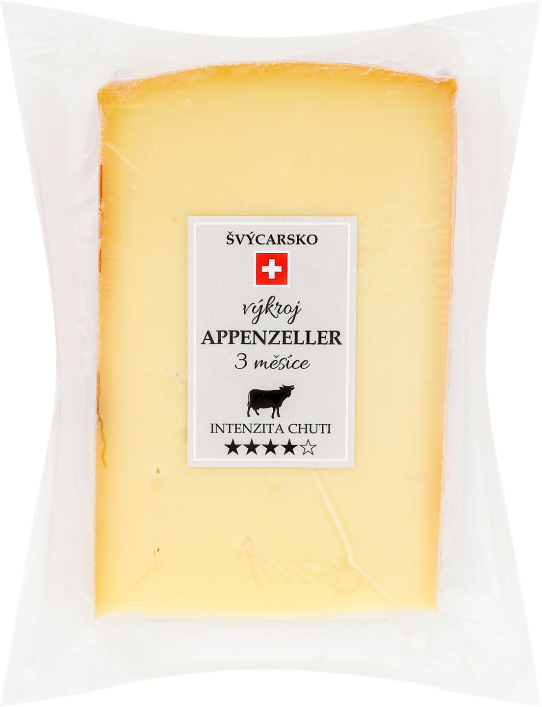 PP Appenzeller tvrdý sýr
z nepasterov. mléka