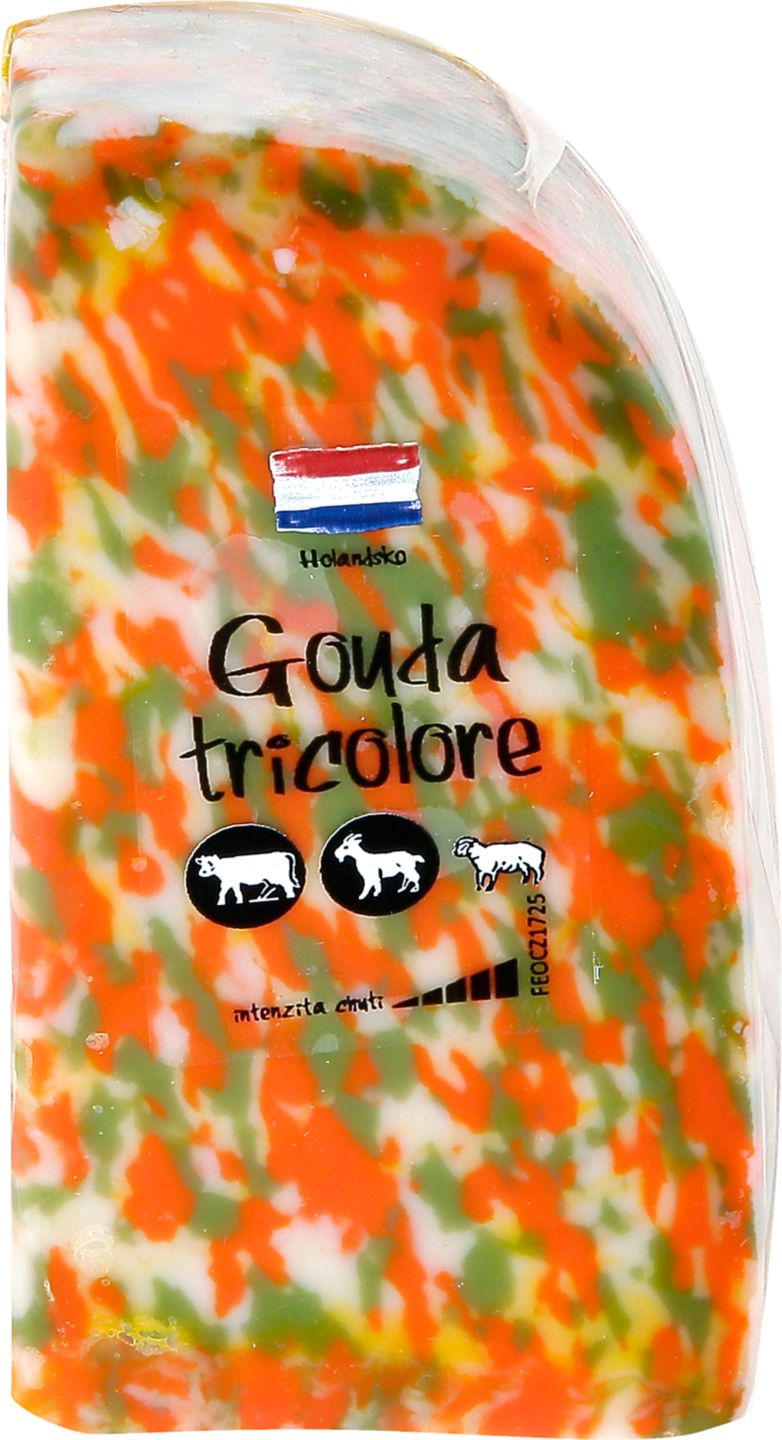 Gouda Trikolóra
3 druhy sýra