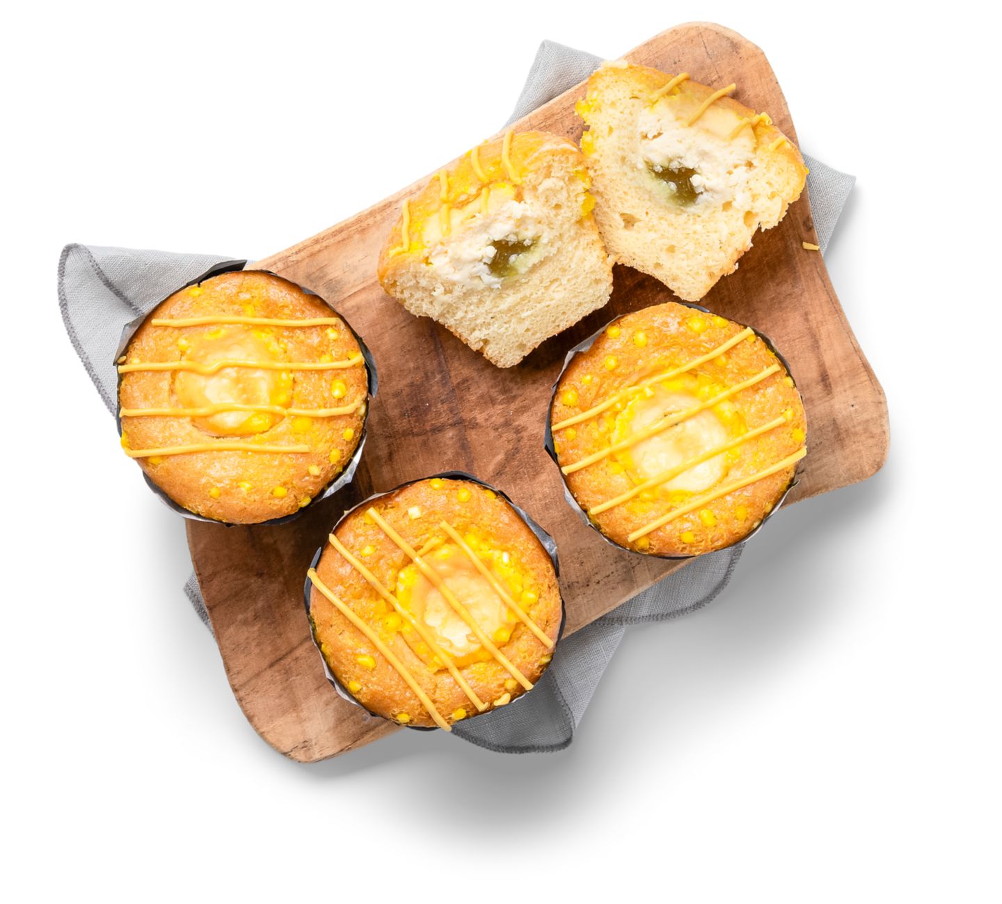 Muffin s yuzu mascarpone, limetkou