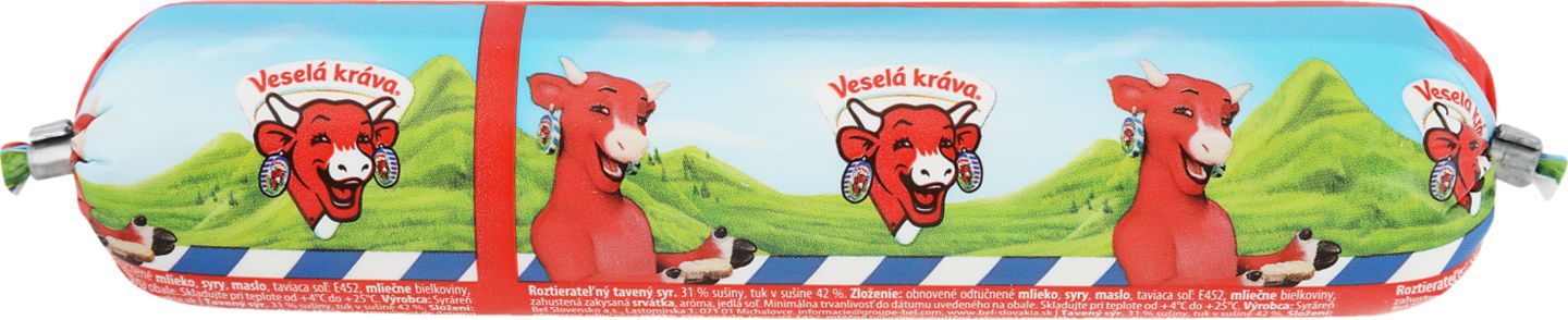 Veselá kráva Roztierateľný tavený syr
črievko