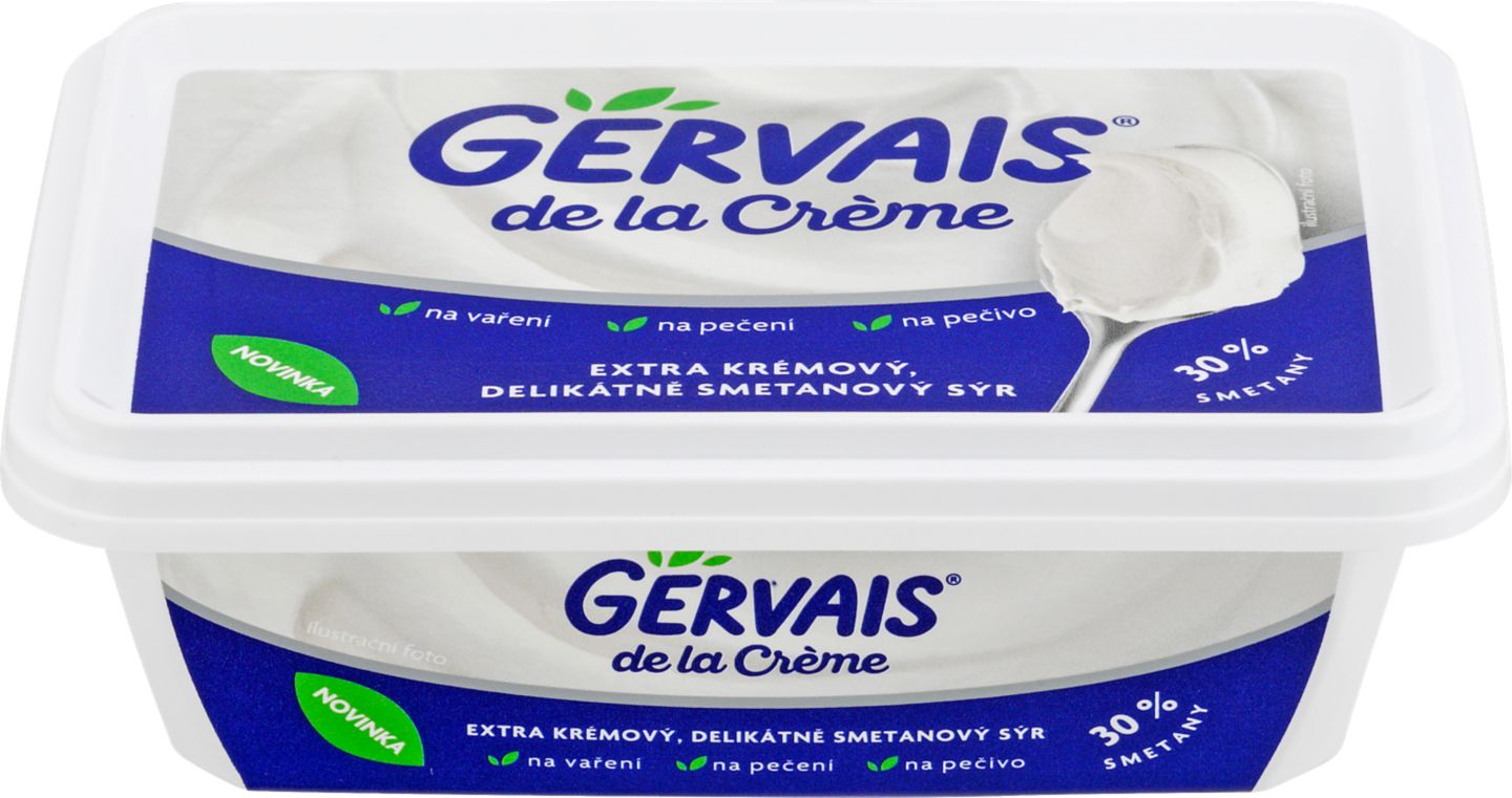 Gervais de la Créme extra krémový
smetanový sýr