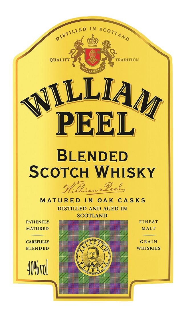 Изображение на William Peel Шотландско уиски
40% vol