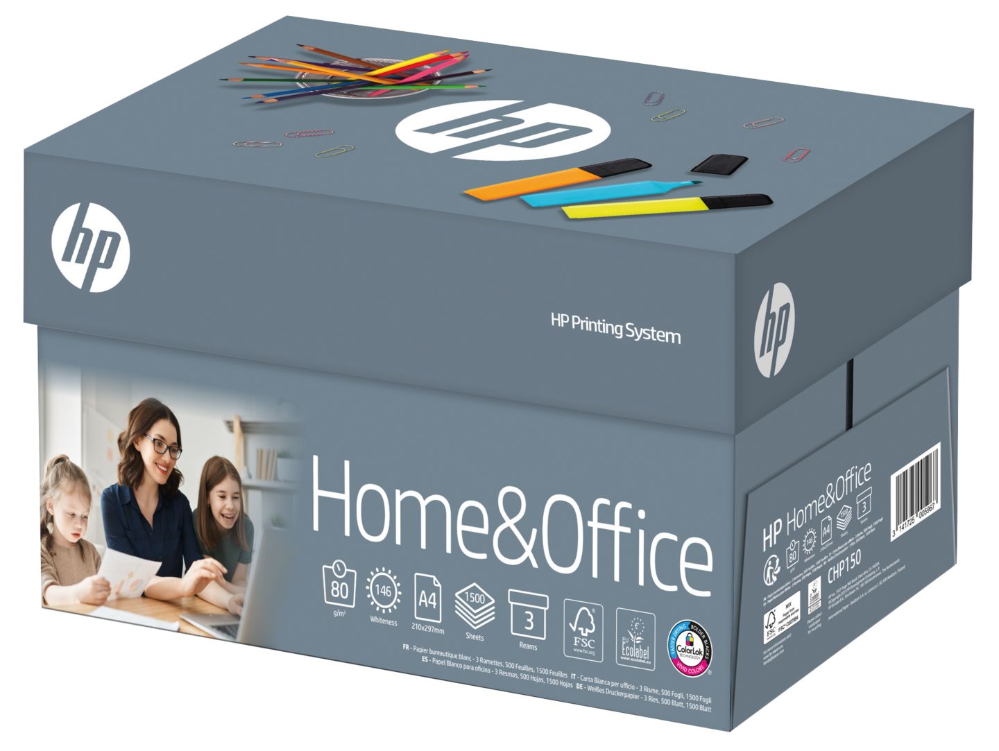 HP Kancelářský papír
3 x 500 listů