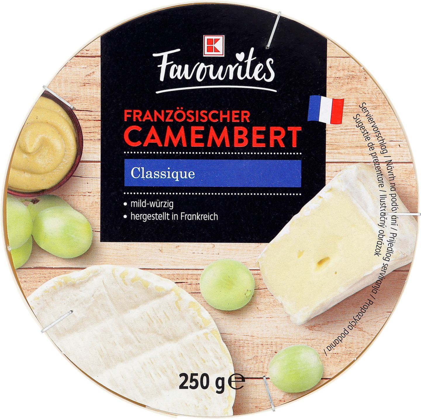 K-Favourites Francouzský camembert
sýr s bílou plísní
