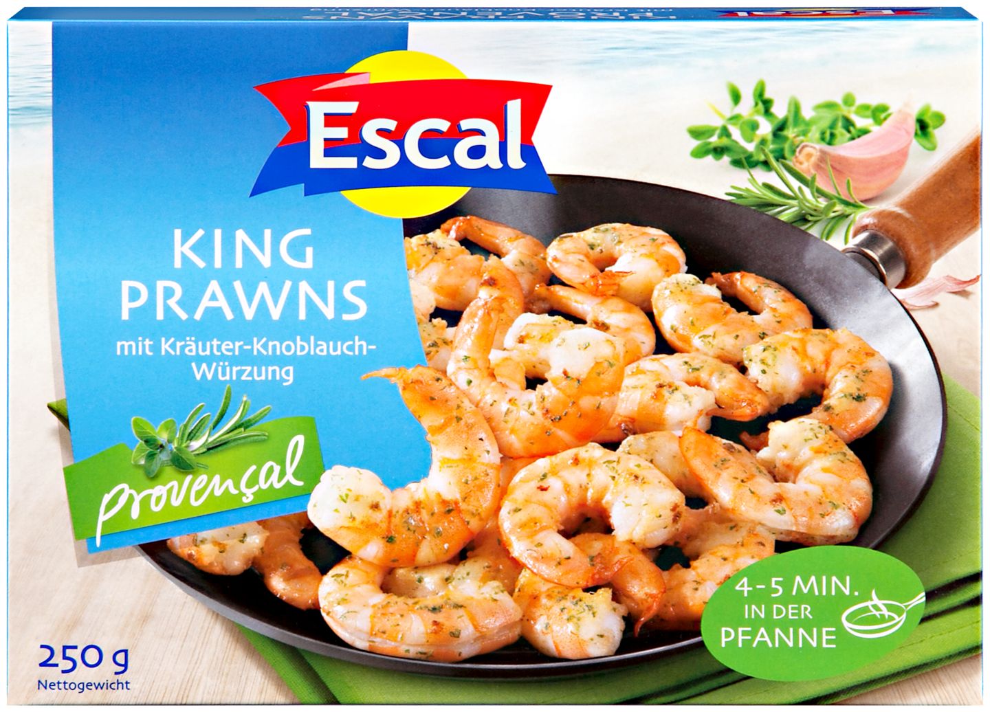 ESCAL King Prawns Provençal oder Natur