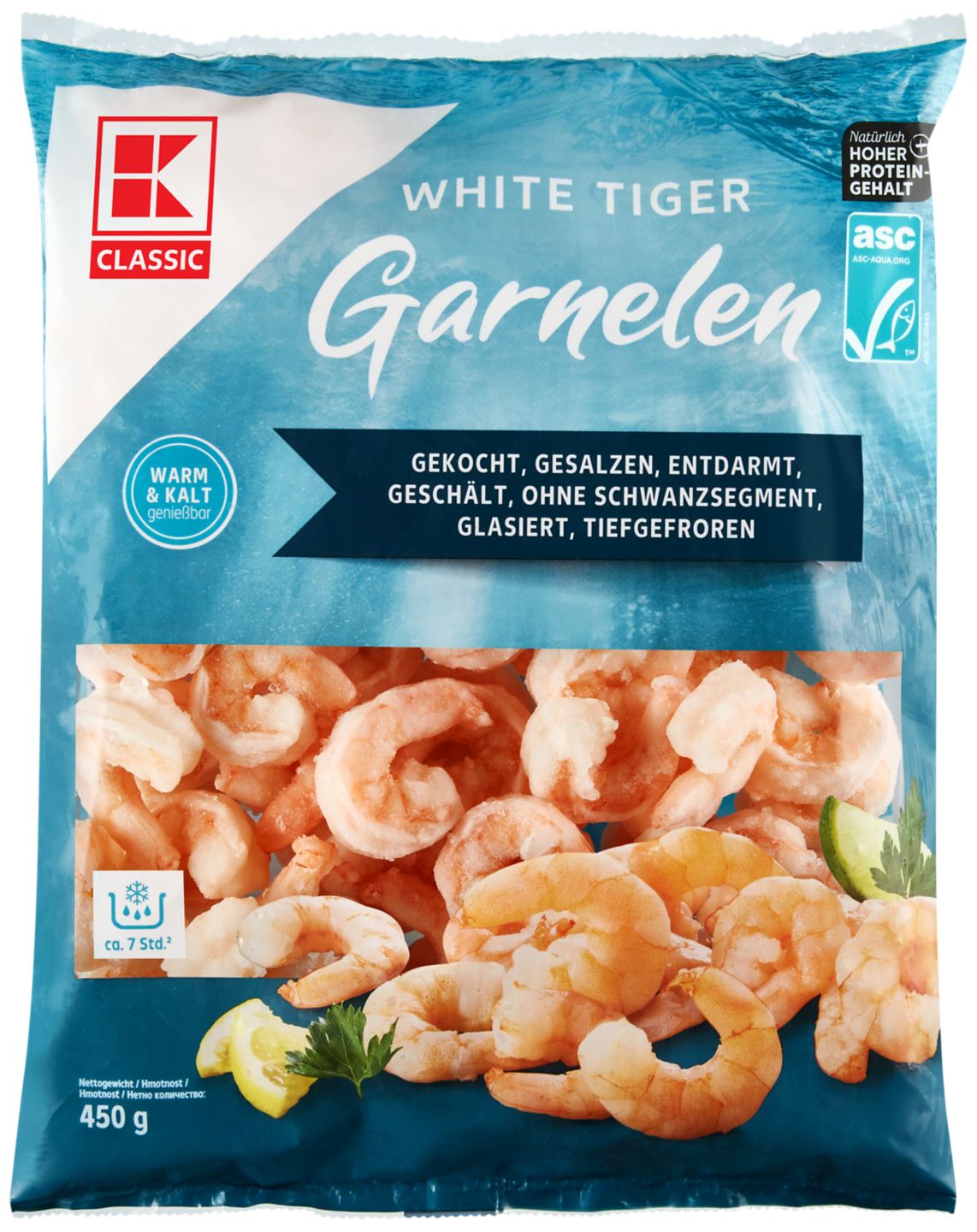 K-Classic Krevety biele tigrie varené