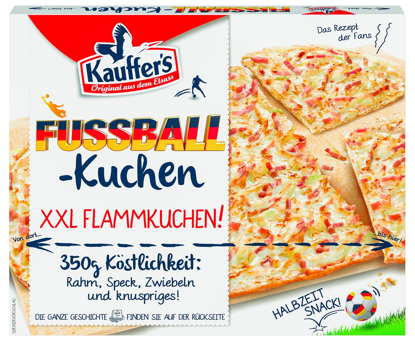 KAUFFER'S Fußball-Flammkuchen XXL