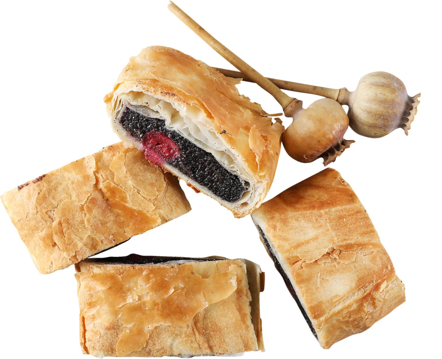 Štrúdľa višnovo-maková alebo tvarohová
105 g