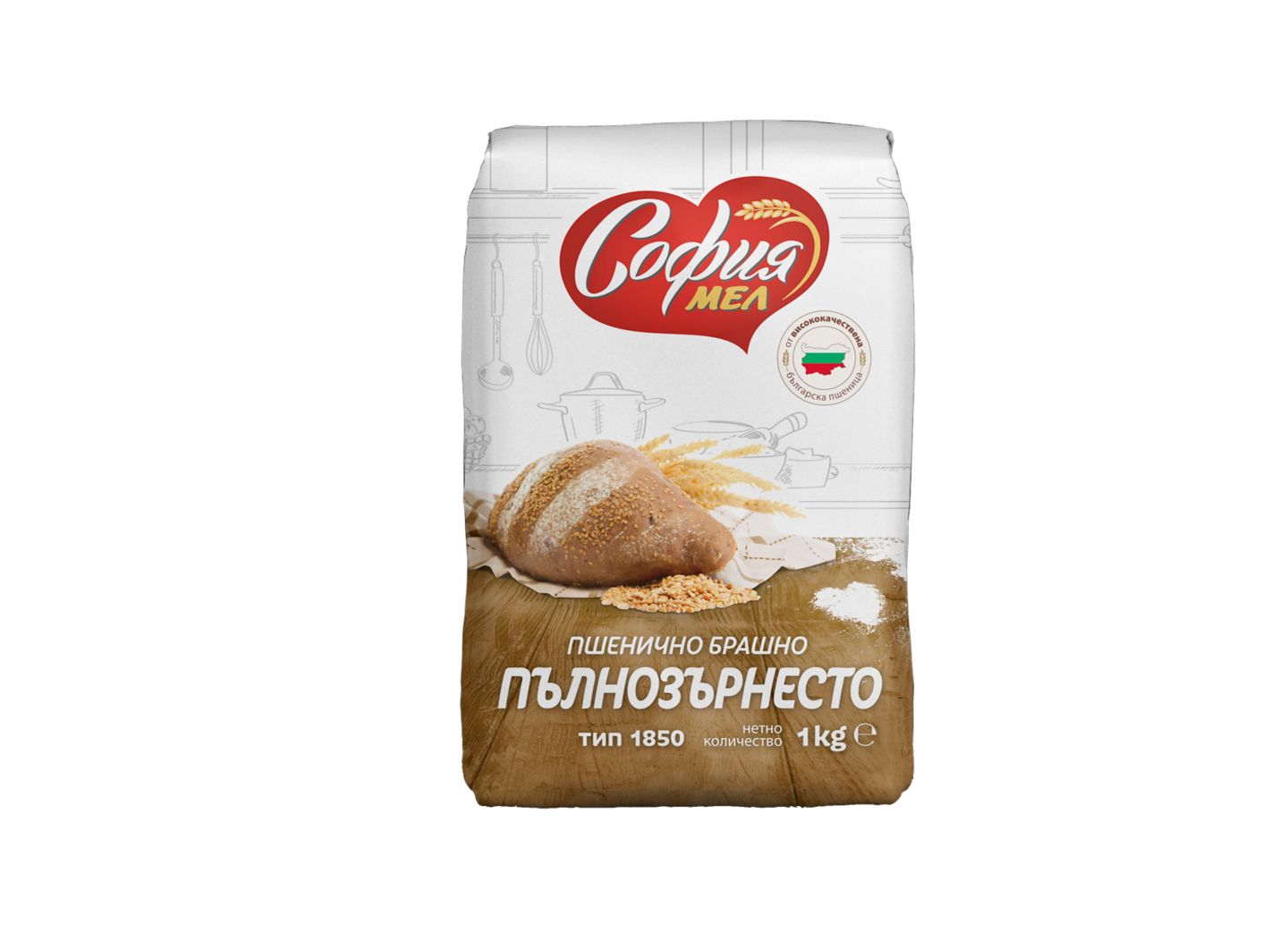 Изображение на София мел Пшенично брашно
пълнозърнесто