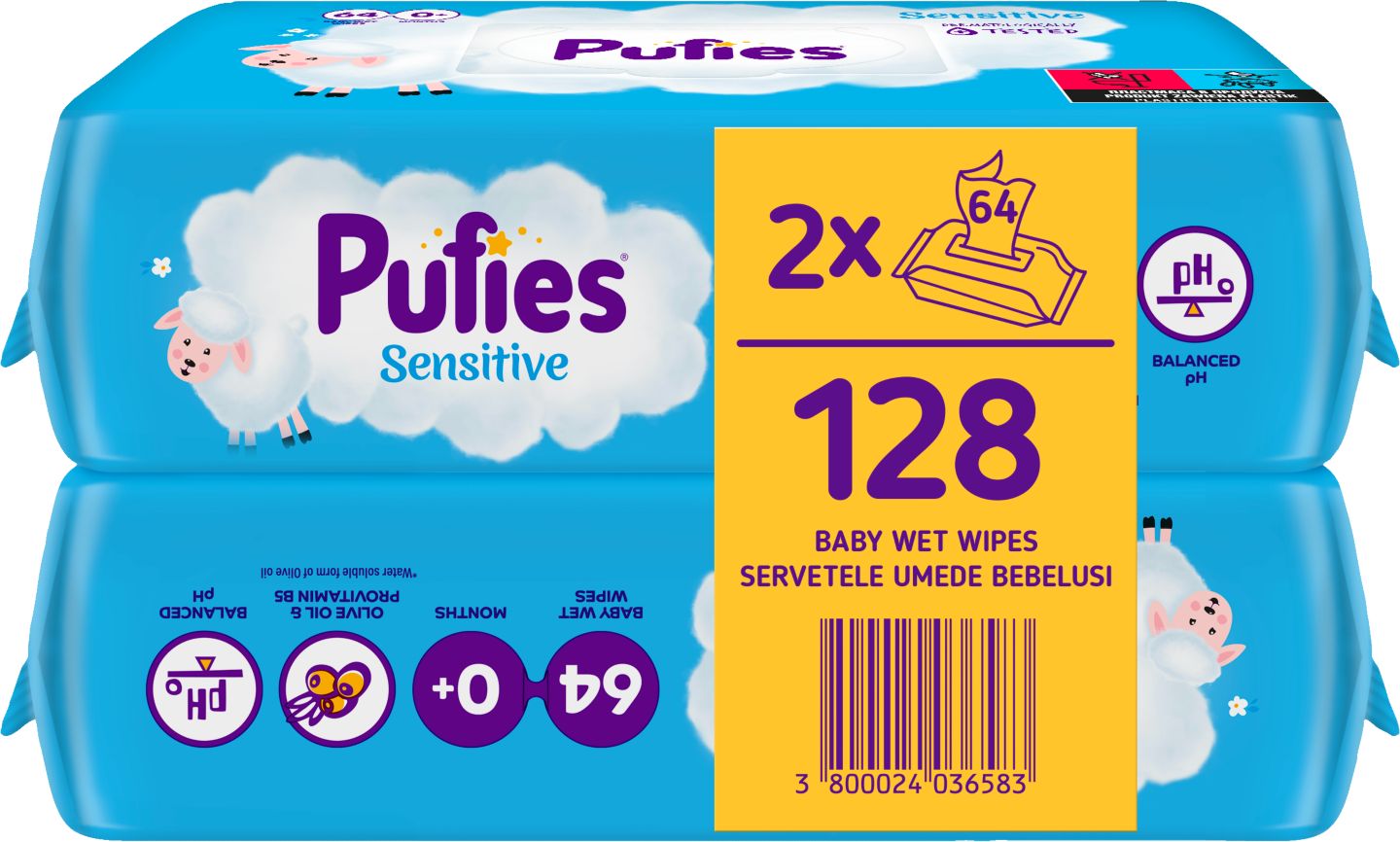Изображение на Pufies Бебешки влажни кърпички
различни видове
