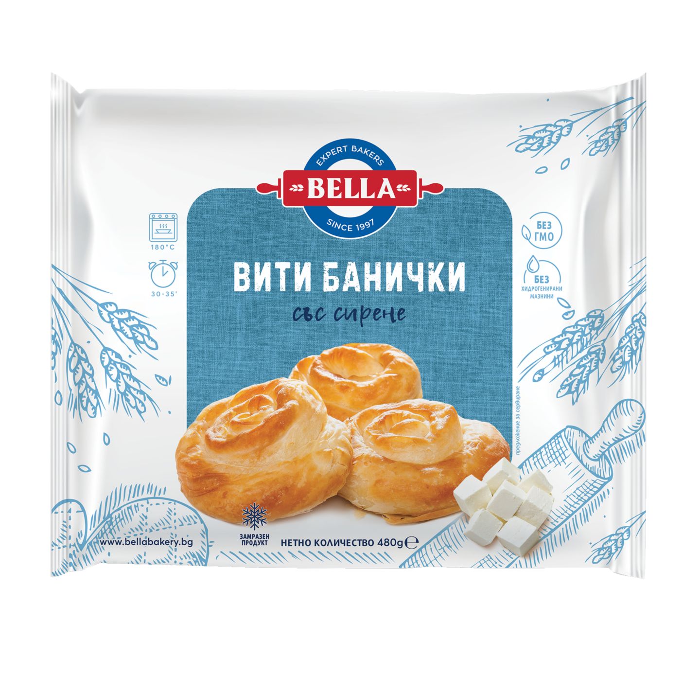 Изображение на Белла Банички от точени кори
различни видове