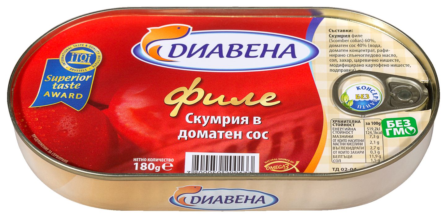 Изображение на Диавена Скумрия филе
различни видове