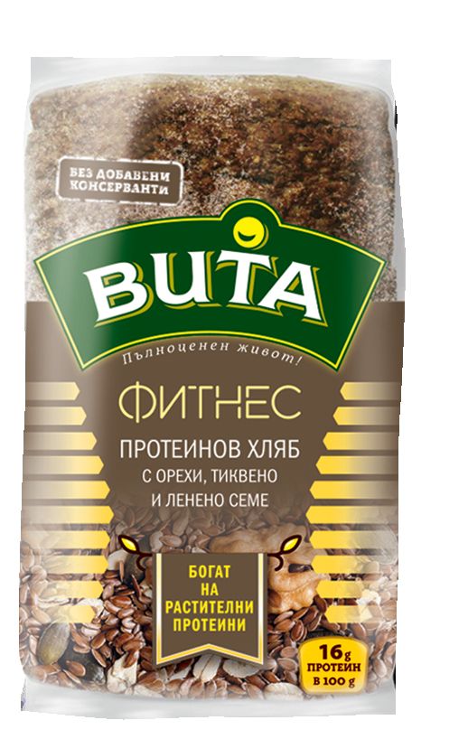 Изображение на Вита Фитнес Протеинов хляб
с орехи