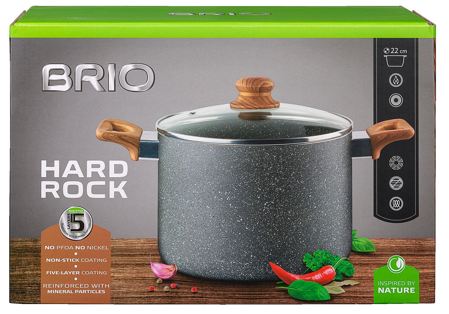 Изображение на BRIO Тенджера Hard Rock
Ø22 см