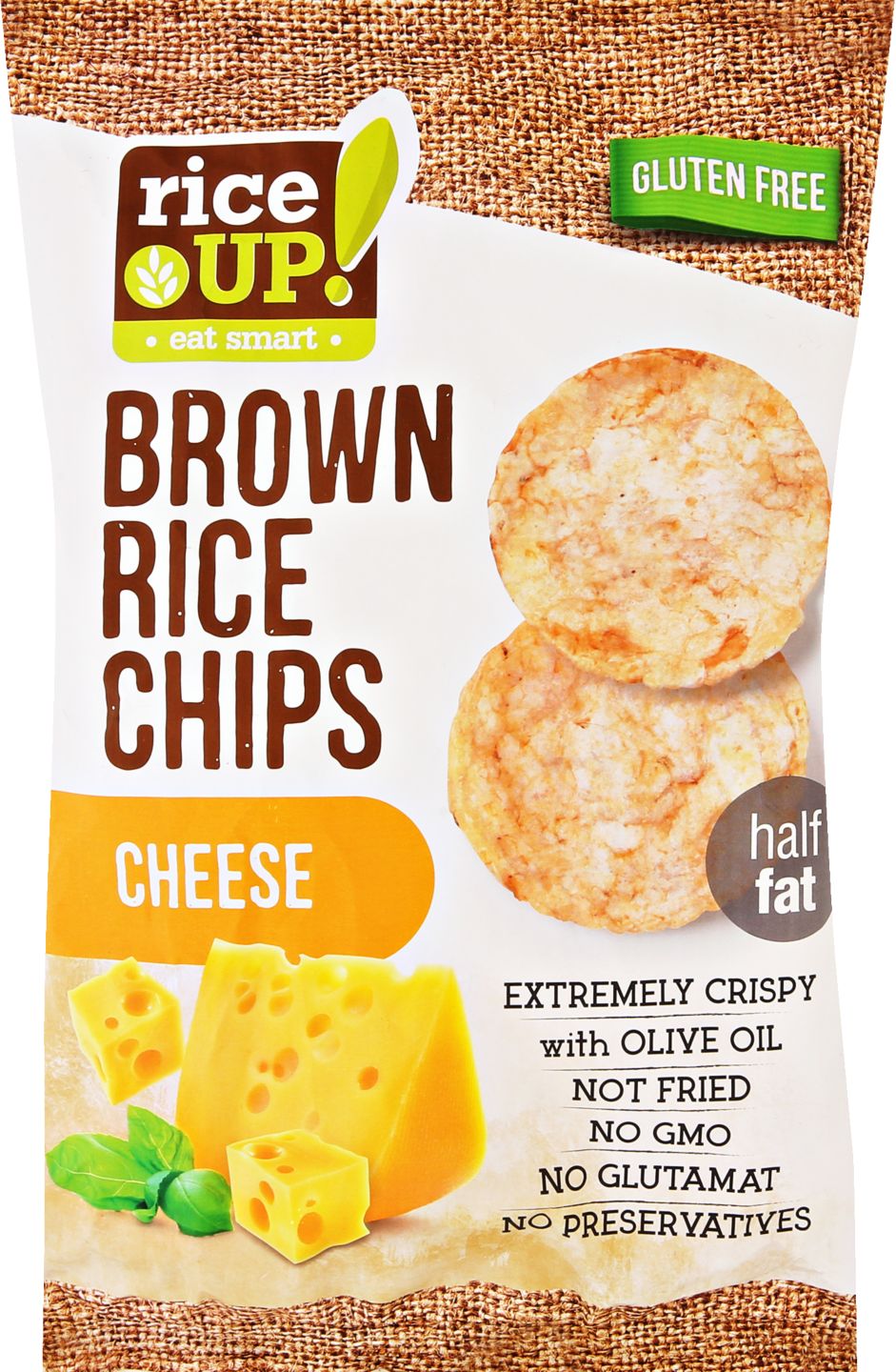 Rice Up Rýžové chipsy
sýrové