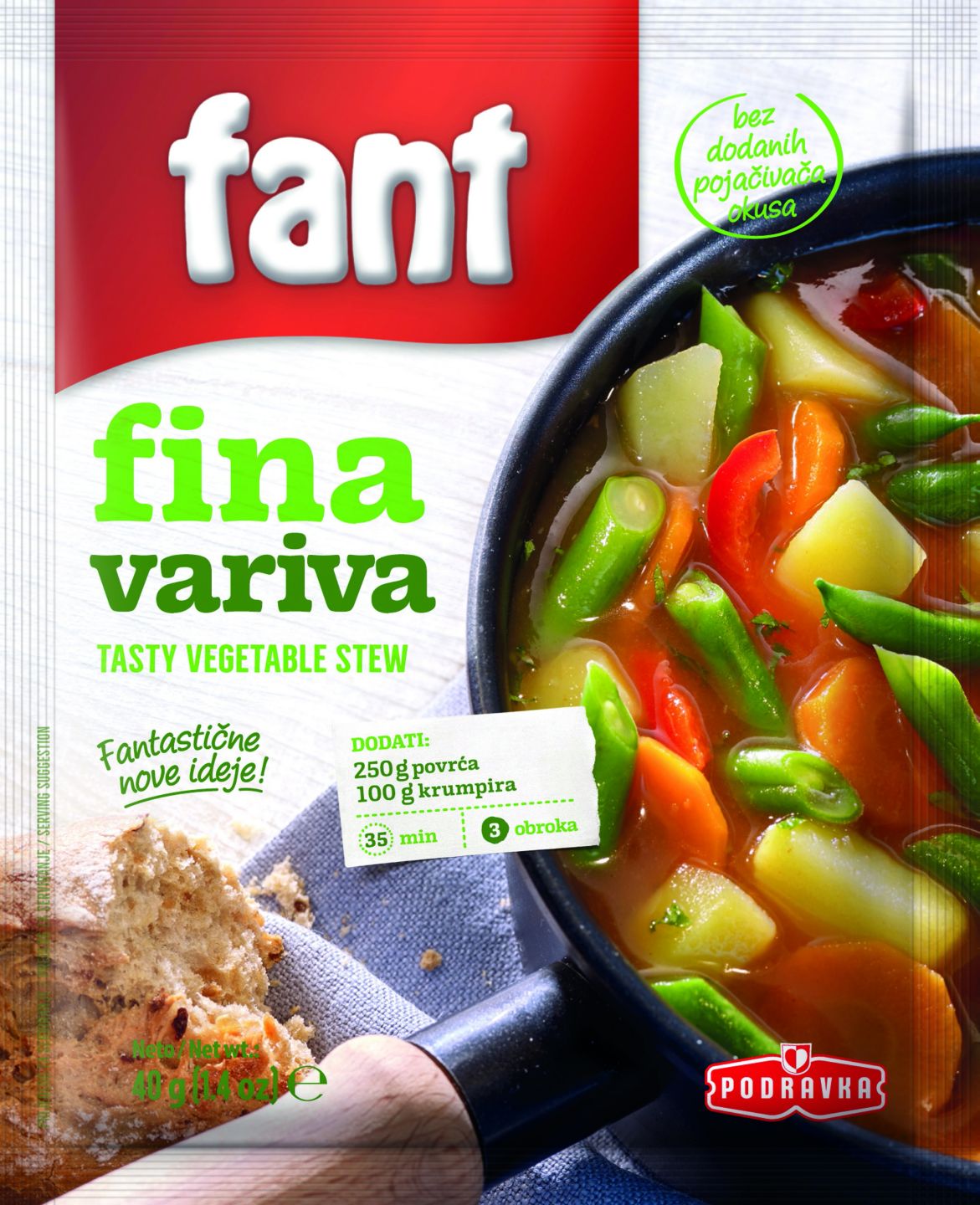 Fant Mješavina za fina variva
MPC 2.5.2025=1,39€