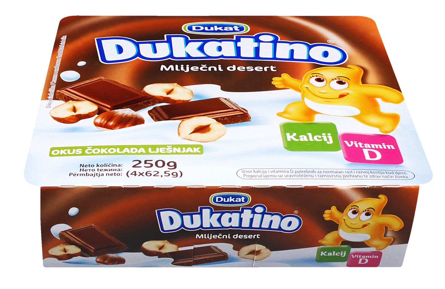 Dukatino desert čoko lješnjak 4x62,5g