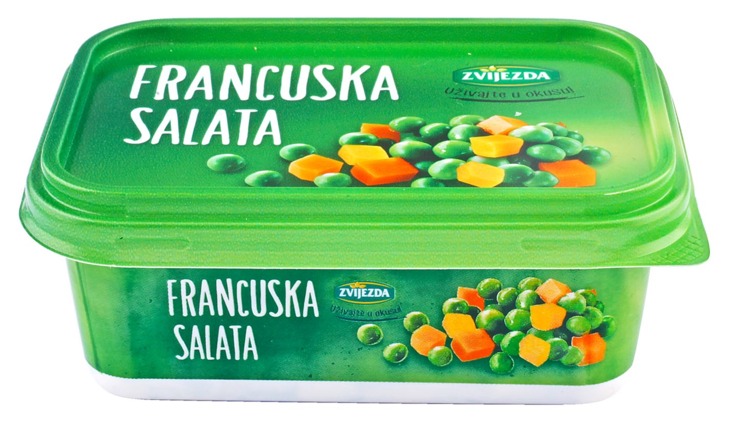 Zvijezda Francuska salata 200 g
MPC 2.5.2025=2,24€