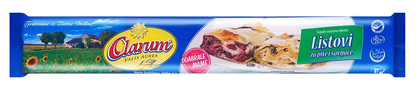 Clarum Listovi za pite i savijače
MPC 2.5.2025=1,75€