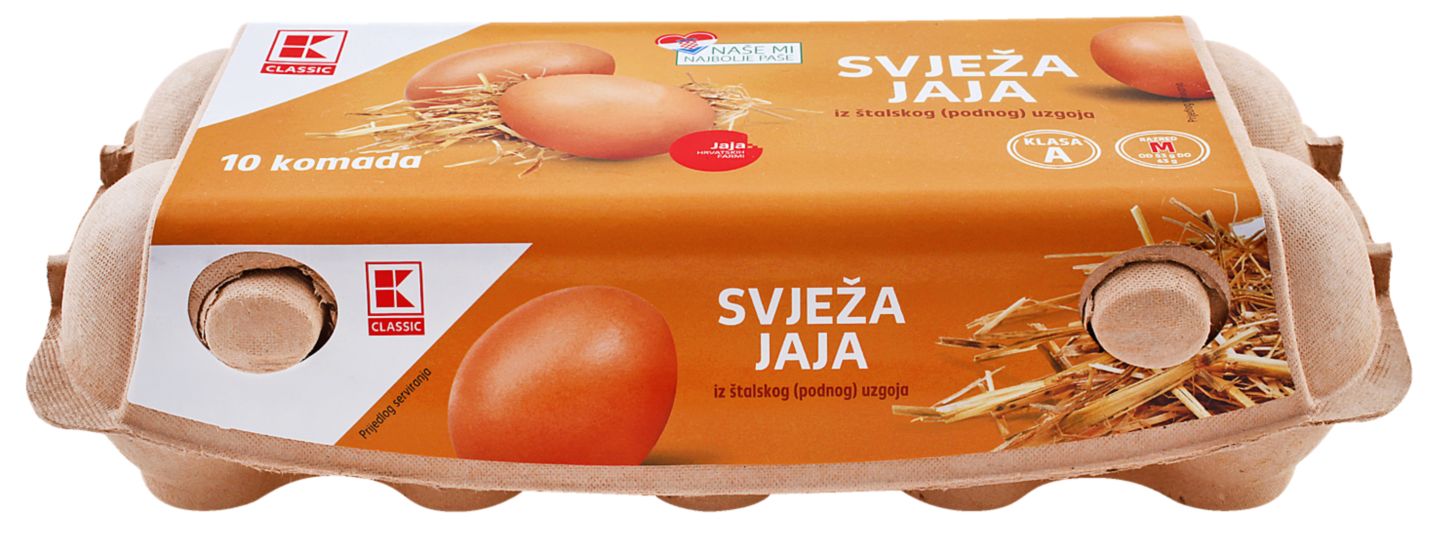 K-Classic svježa jaja Podni uzgoj, M razred 10/1