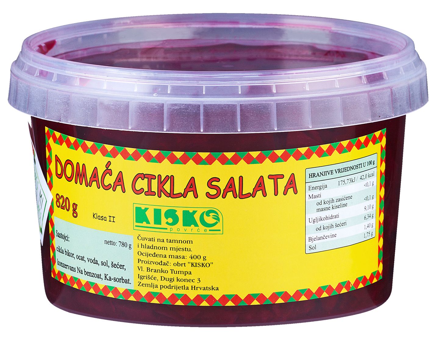 Kisko Cikla kisela 780 g
MPC 2.5.2025=2,49€