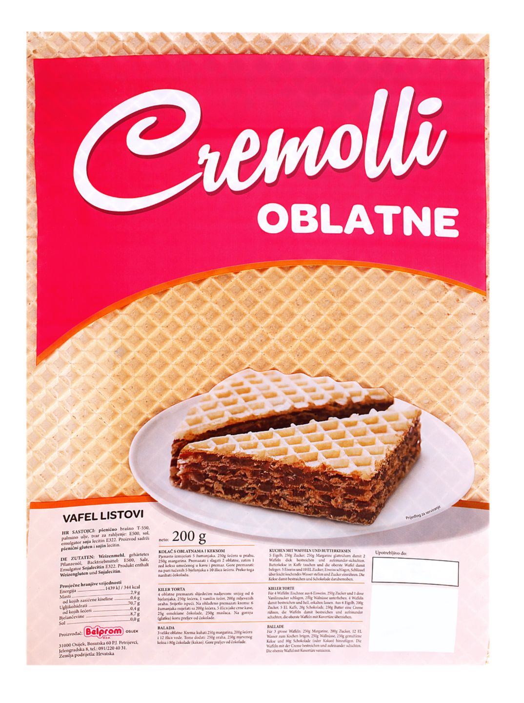 Cremolli Oblatne