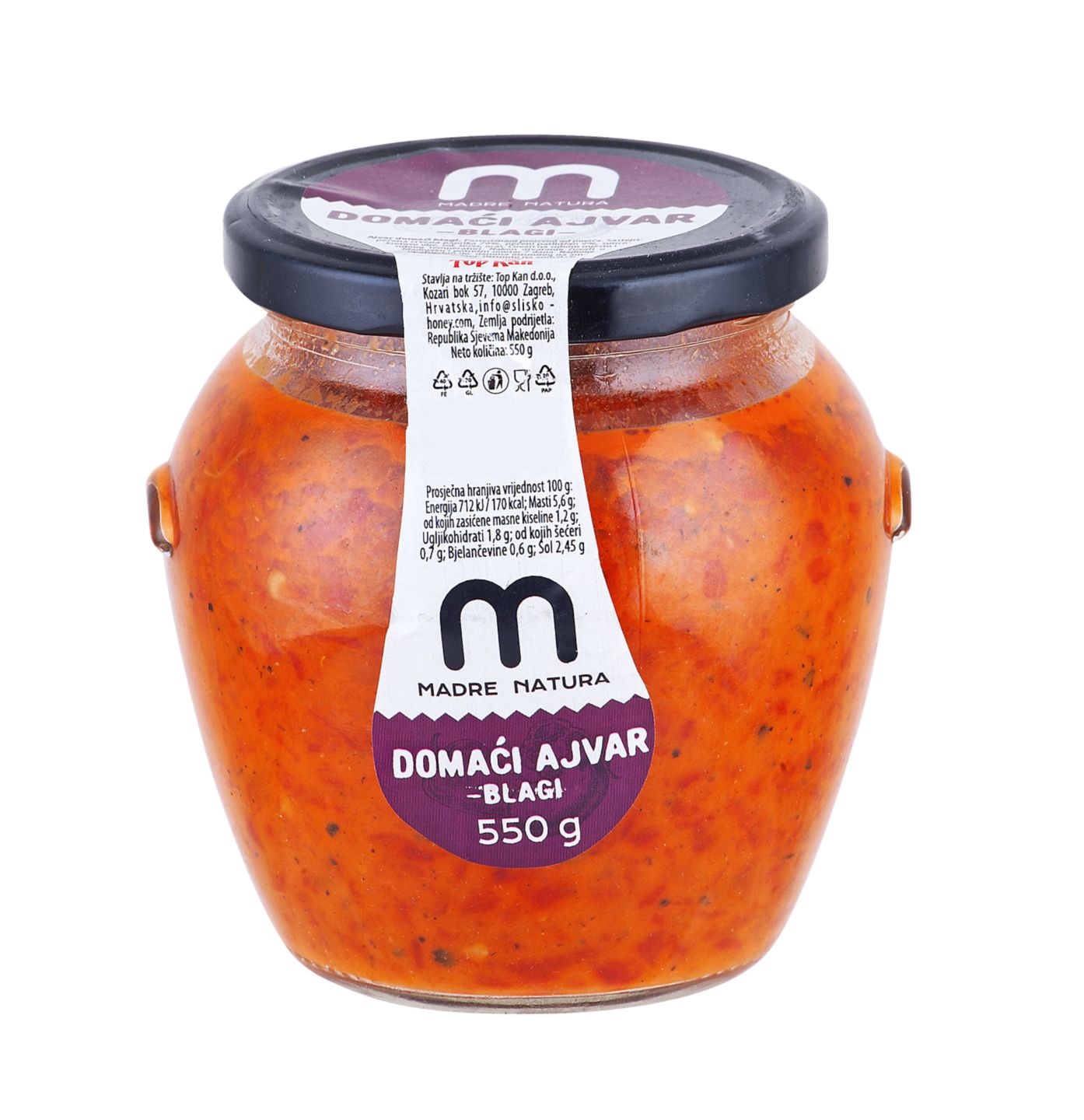 Madre natura Ajvar
MPC 2.5.2025=8,99€