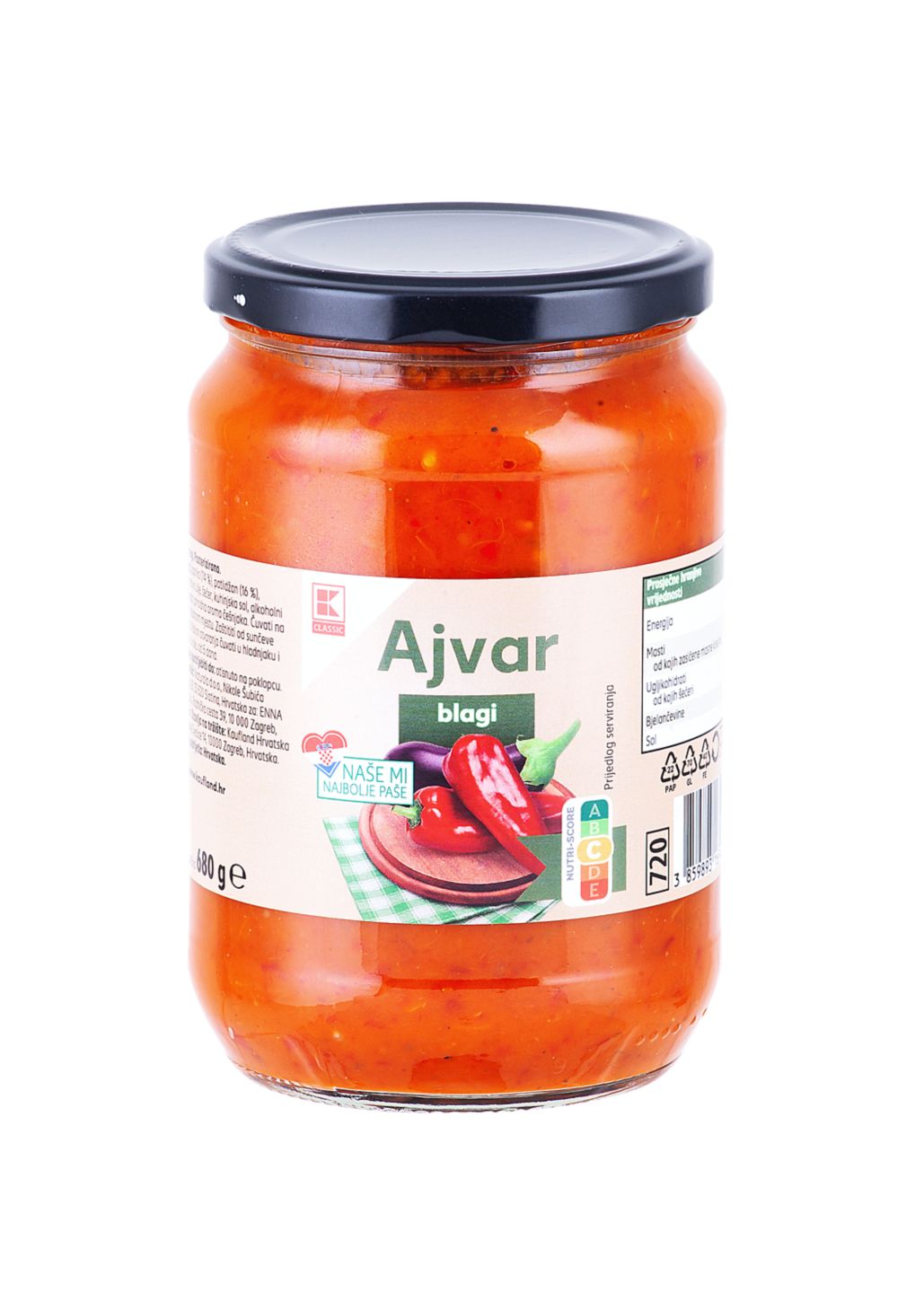 K-Classik Ajvar blagi
MPC 2.5.2025=2,75€