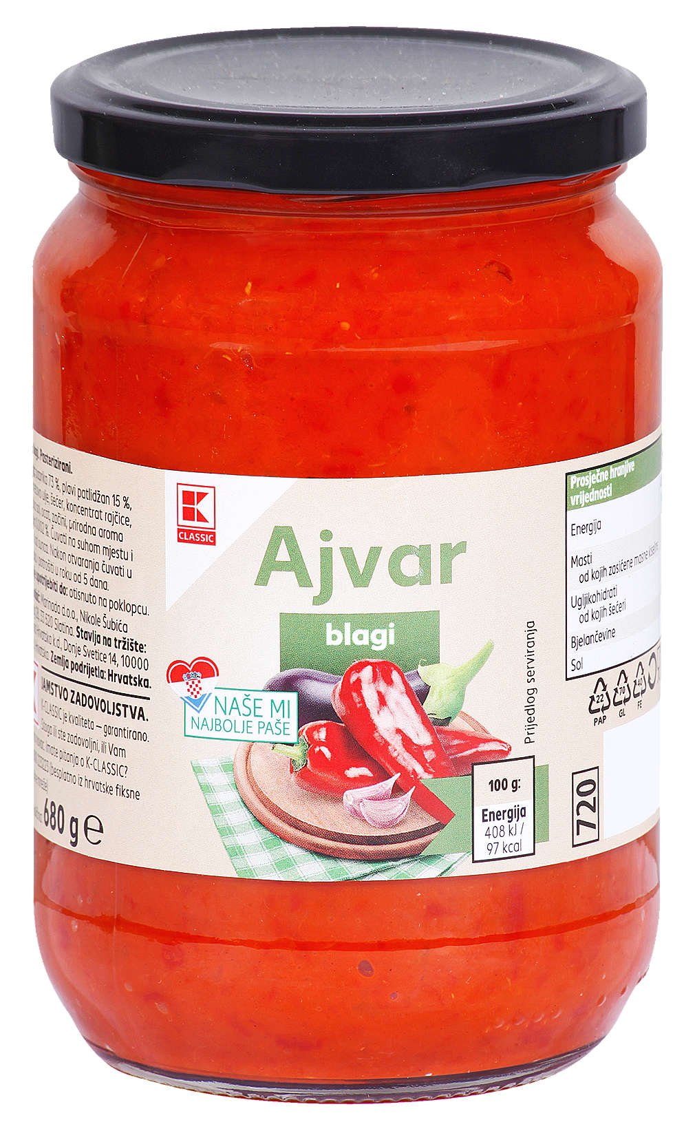 Fotografija ponude K-Classik Ajvar blagi