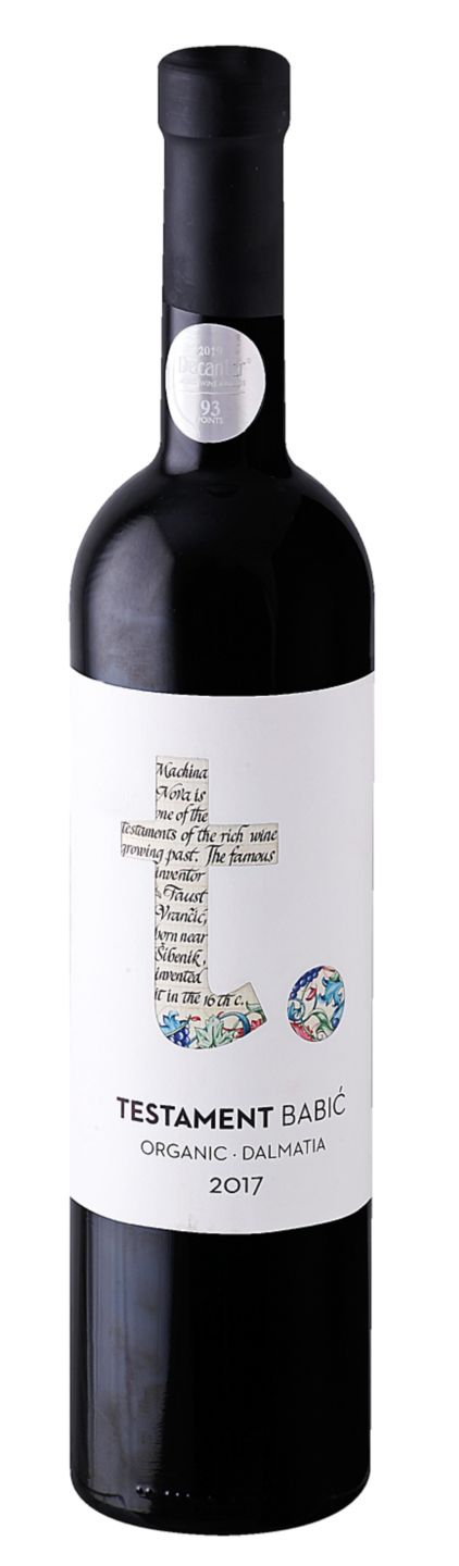 Testament Babić Vino
MPC 2.5.2025=16,52€